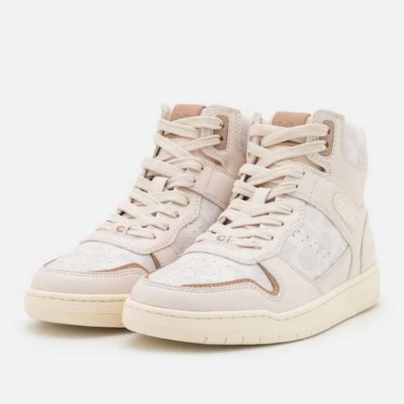 Coach High Top Sneaker in Signature Canvas - Picture 3 of 13